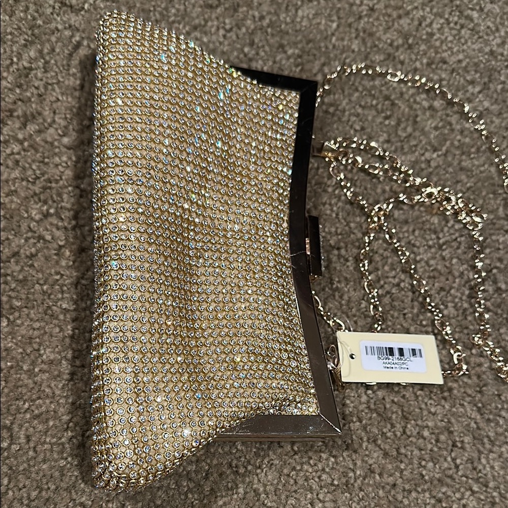 Gold Beaded Evening Bag
